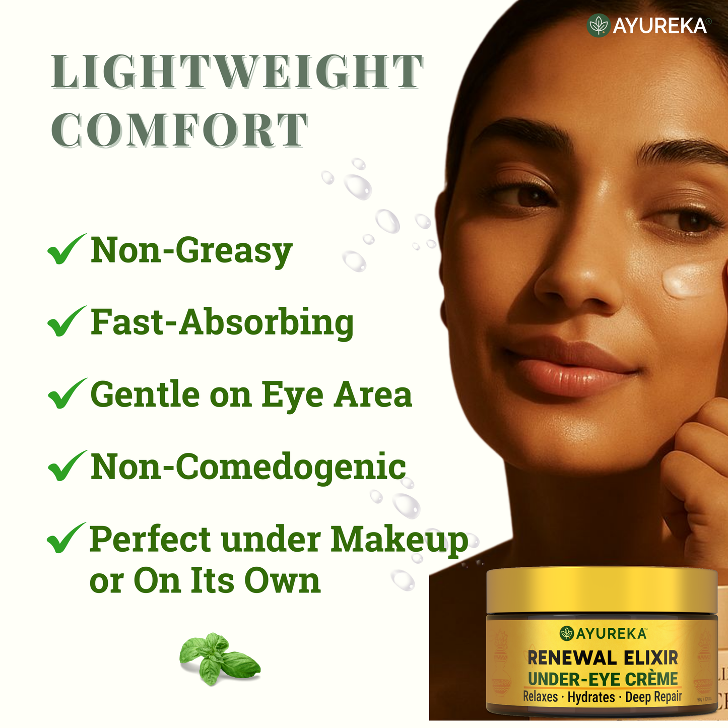 Advanced Under-Eye Creme for Dark Circles, Puffiness, Fine Lines & Brightening (50g)