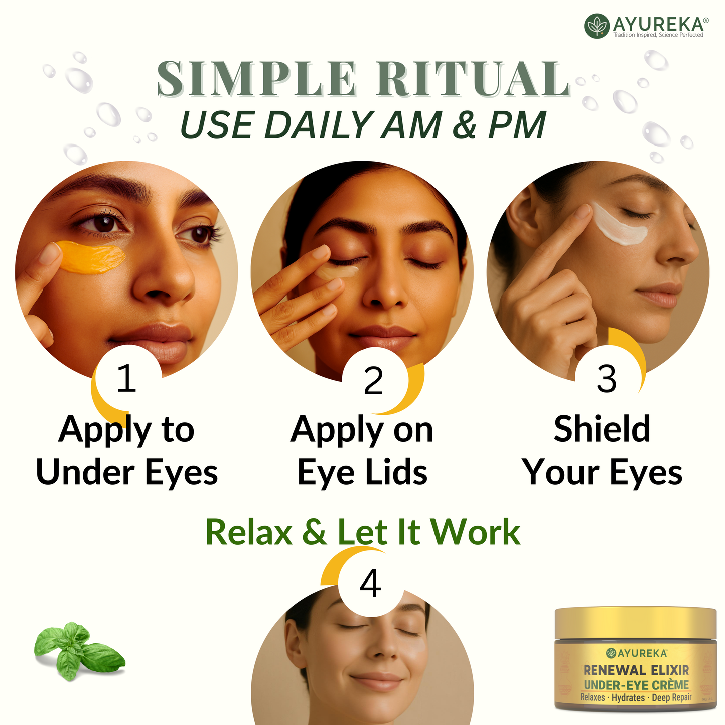 Advanced Under-Eye Creme for Dark Circles, Puffiness, Fine Lines & Brightening (50g)