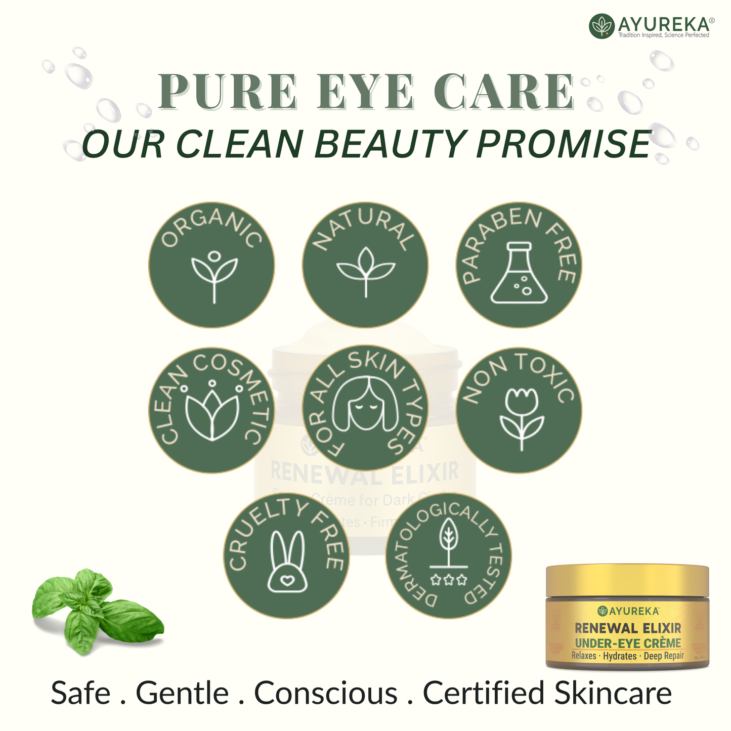 Advanced Under-Eye Creme for Dark Circles, Puffiness, Fine Lines & Brightening (50g)