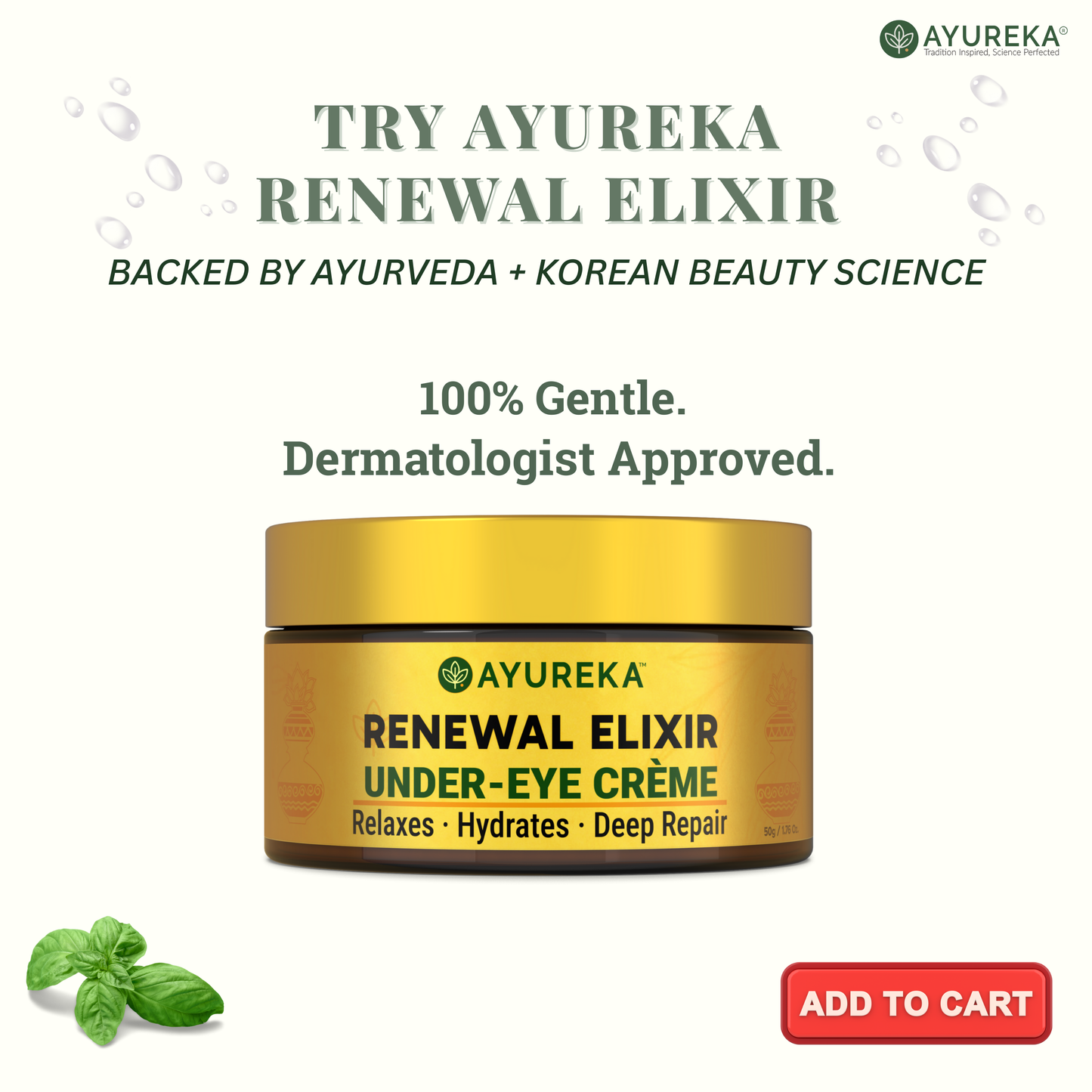 Advanced Under-Eye Creme for Dark Circles, Puffiness, Fine Lines & Brightening (50g)