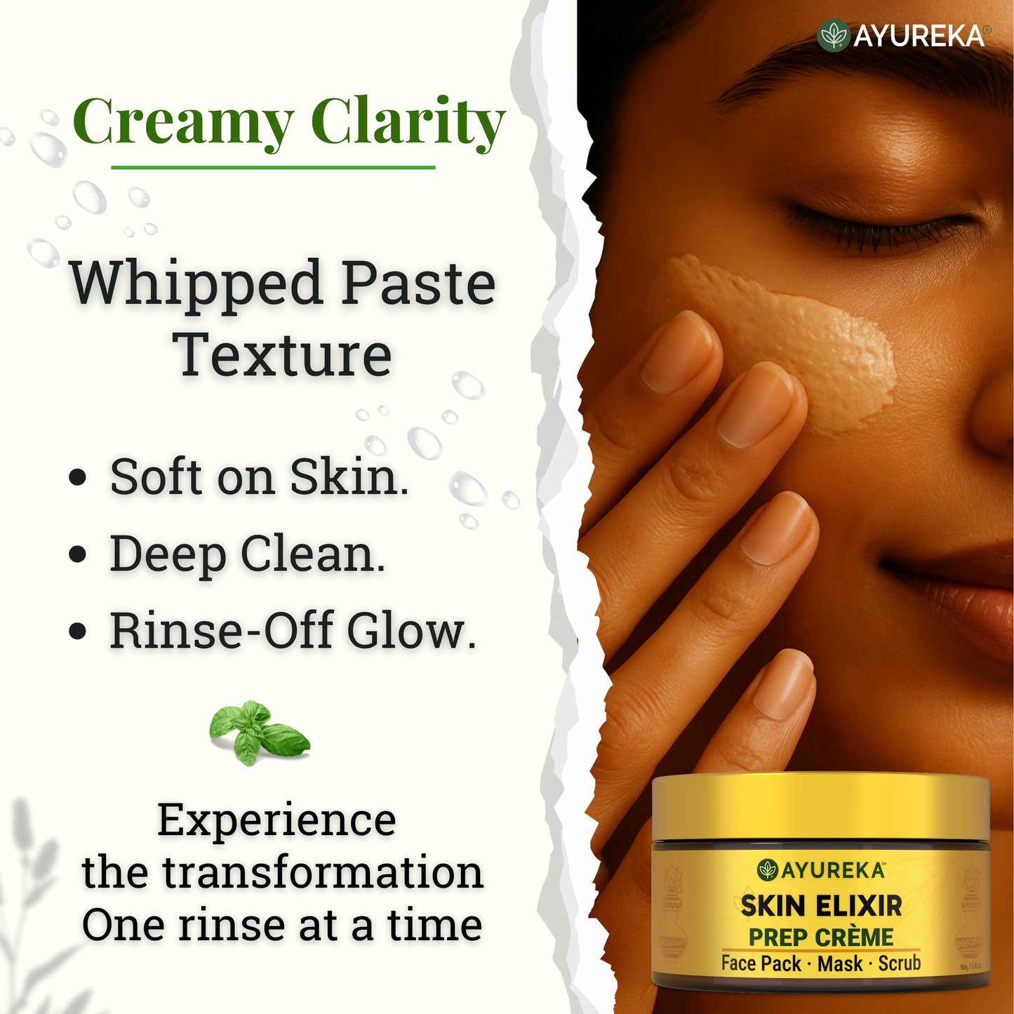 4-in-1 Prep Cream for De-Tan, Pigmentation & Brightening with Ayurvedic Korean Fusion (50g)